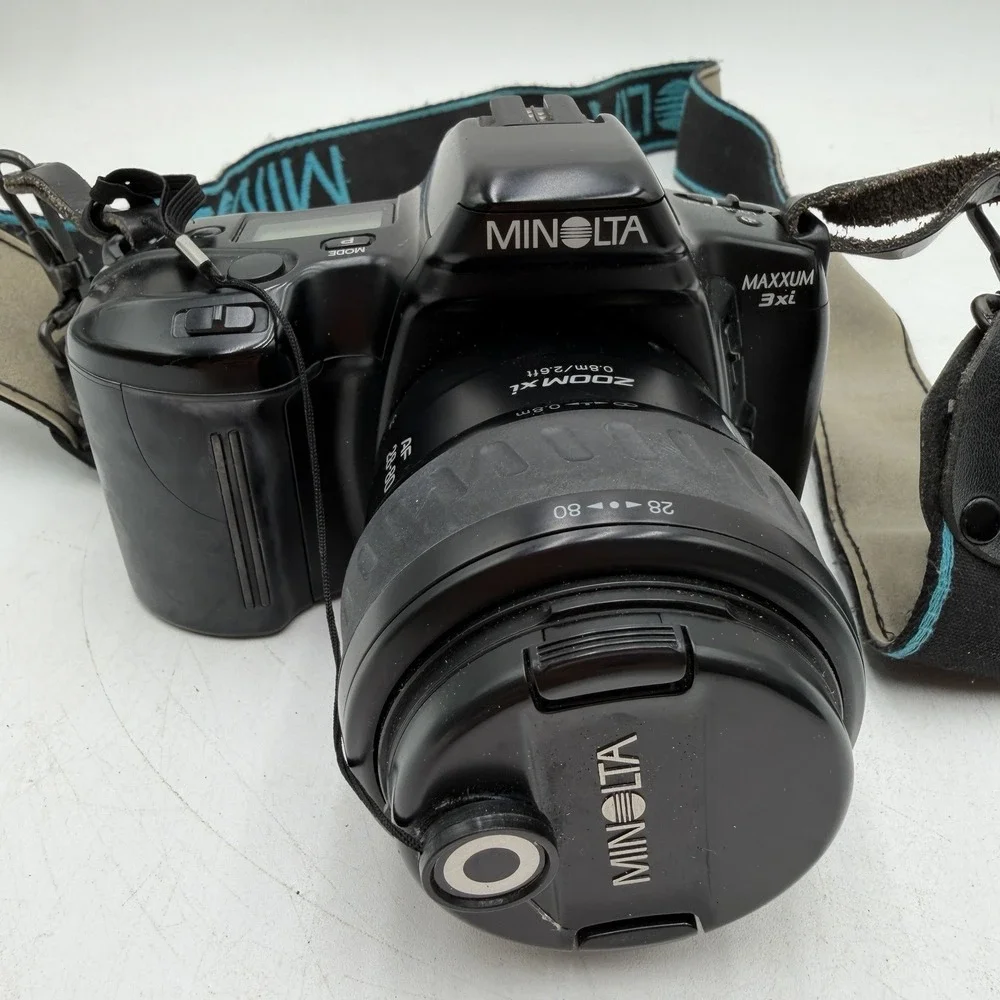 Minolta Maxxum 3Xi 35mm SLR Film Camera AF 28-80 Lens Tested No Battery